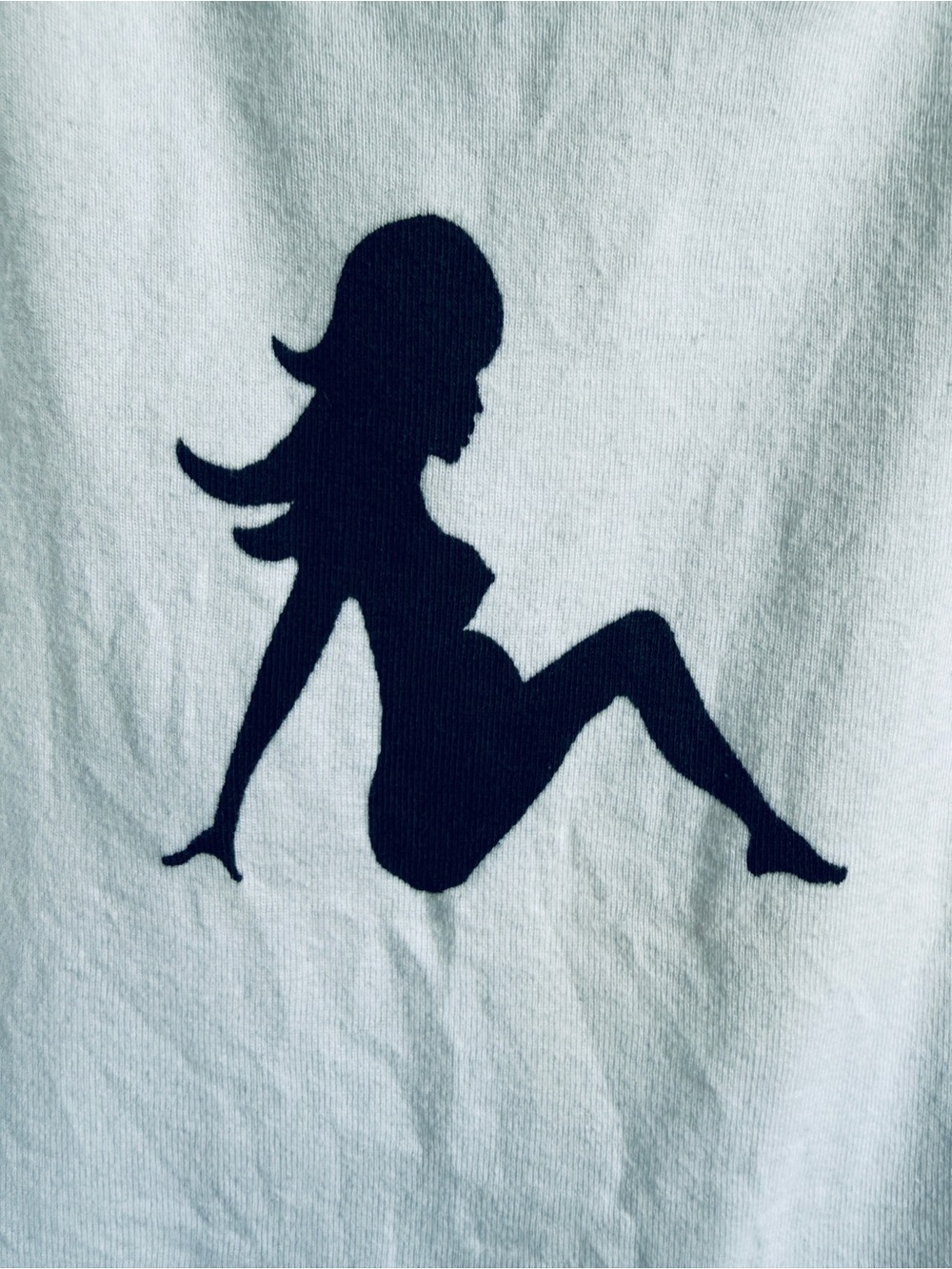 American Apparel White graphic Tank Top.